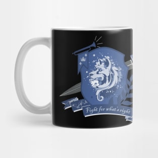 Dog crest, fight for what's right - Blue Mug